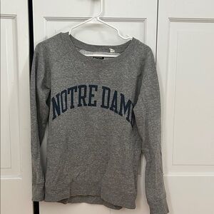 Gray Notre Dame Women's Sweater